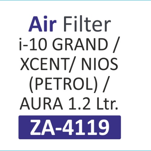 AIR FILTER | Suitable for: I-10 GRAND | XCENT | NIOS (PETROL) | AURA 1.2 Ltr. - Image 2