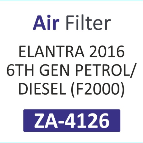 AIR FILTER | Suitable for: ELNTRA 2016 6th GEN PETROL | DIESEL(F2000)p - Image 2