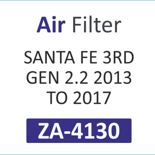 AIR FILTER | Suitable for: SANTRA FE 3rd GEN 2.2 2013 TO 2017 - Image 2