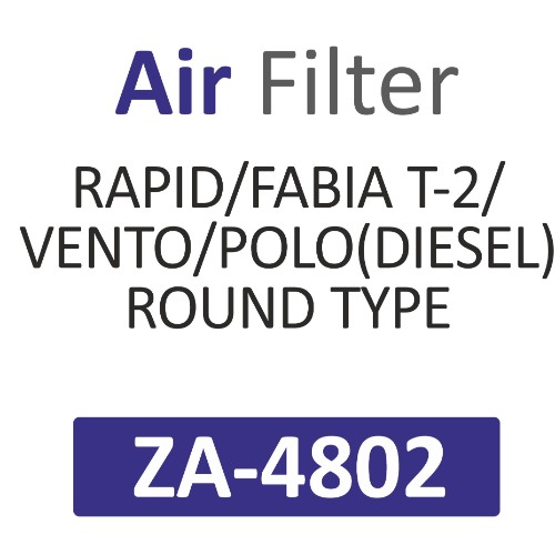 AIR FILTER | Suitable for: RAPID | FABIA T-2 | VENTO | POLO(DIESEL) ROUND TYPE - Image 2