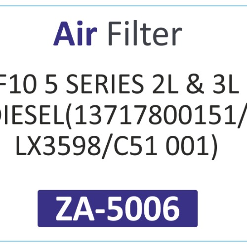 AIR FILTER | Suitable for: F10 5 SERIES 2L & 3L DIESEL(13717800151 | LX3598 | C51 001) - Image 2