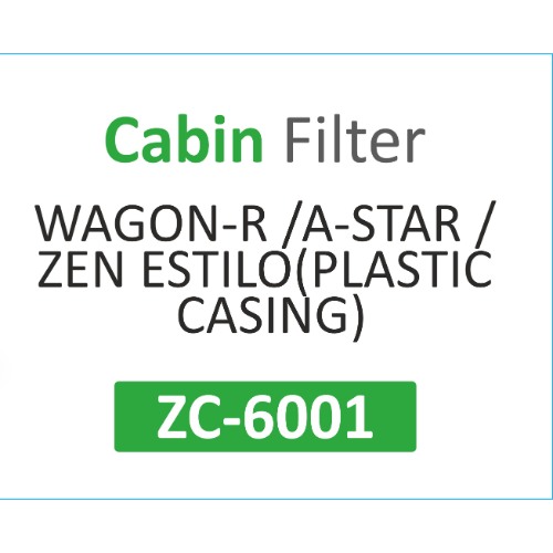 CABIN FILTER | Suitable for: WAGON-R | A-STAR | ZEN ESTILO(PLASTIC CASING) - Image 2