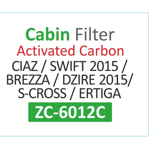 CABIN FILTER | Suitable for: (Activated carbon) CIAZ | SWIFT 2015 | BREZZA | DZIRE 2015 | S-CROSS | ERTIGA - Image 2