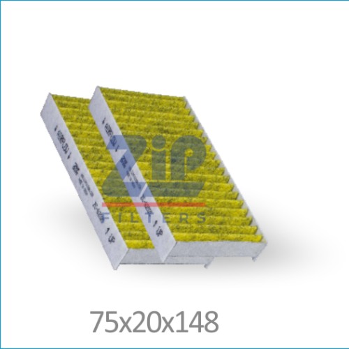 CABIN FILTER | Suitable for: (Actiated carbon) WRANGLER(SET OF 2 PCS)