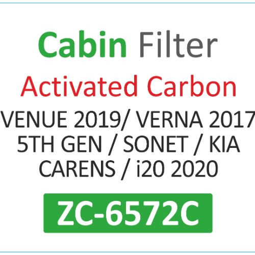 CABIN FILTER | Suitable for: (Activated carbon) VENUE 2019 | VERNA 2017 5th GEN | SONET | KIA CARENS | i20 2020 - Image 2