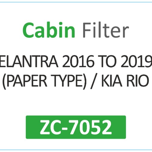 CABIN FILTER | Suitable for: ELANTRA 2016 TO 2019 (PAPER TYPE) | KIA RIO - Image 2