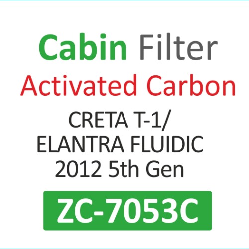 CABIN FILTER | Suitable for: (Activated carbon) CRETA T-1 | ELANTRA FLUIDIC 2012 5th GEN - Image 2