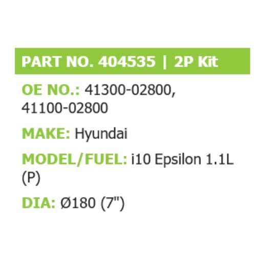 CLUTCH PLATE Suitable For: i10 Epsilon 1.1L (P) - Image 2