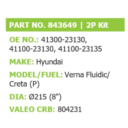 CLUTCH PLATE Suitable For: Verna Fluidic/ Creta (P) - Image 2