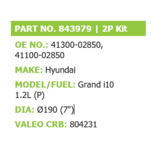 CLUTCH PLATE Suitable For: Grand i10 1.2L (P) - Image 2