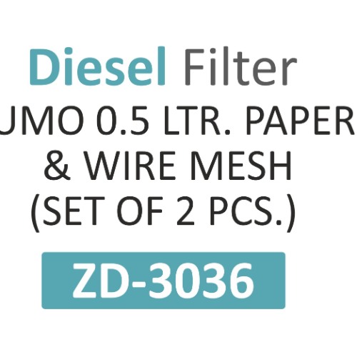DIESEL FILTER | Suitable for: SUMO 0.5 Ltr PAPER & WIRE MESH (SET OF 2PCS) - Image 2
