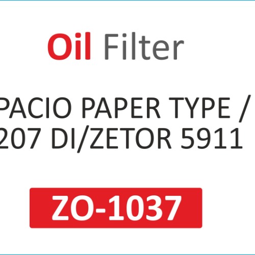 OIL FILTER | Suitable for: SPACIO PAPER TYPE | 2077 DI | ZETOR 5911 - Image 2