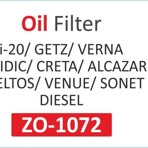OIL FILTER | Suitable for: i-20 | GETZ | VERNA FLUIDIC | CRETA | ALCAZAR | SELTOS | VENUE | SONET DIESEL - Image 2