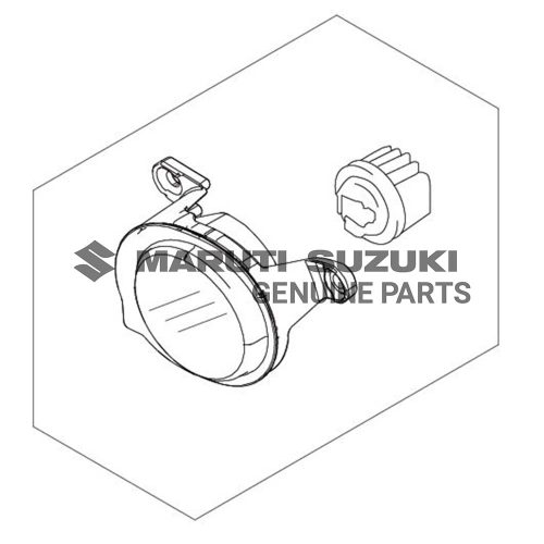 LAMP ASSEMBLY_FOG_RIGHTFor DZIRE|SWIFT 
