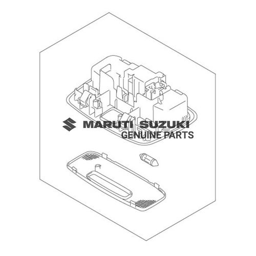 LAMP ASSEMBLY_ROOM REAR(BEIGE)For DZIRE 