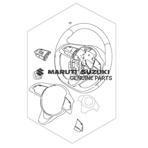 STEERING WHEEL ASSEMBLY For BREZZA |DZIRE 