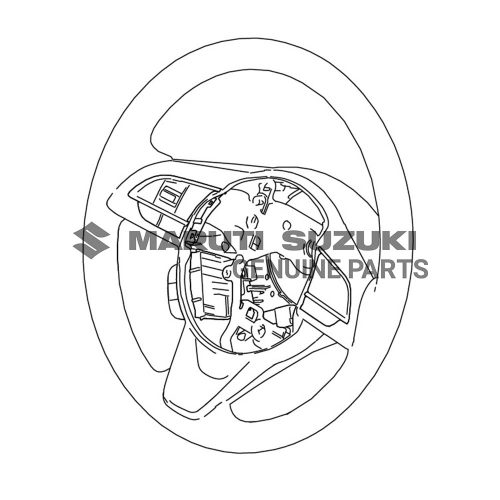 WHEEL S/ASSEMBLY_STRG (BLACK/CHROME)For JIMNY
