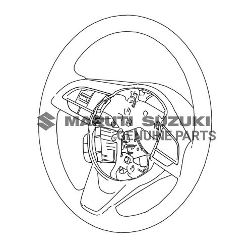 WHEEL S/ASSEMBLY_STRG (BLACK/CHROME)For JIMNY
