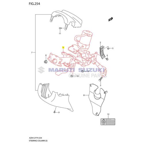 STEERING COLUMN ASSEMBLYFor DZIRE|SWIFT 

