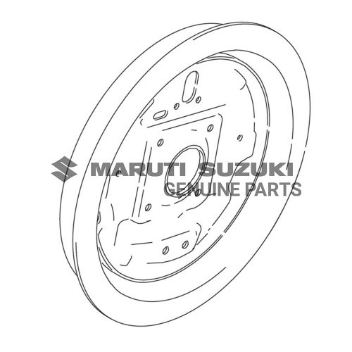 PLATE_ RR BRAKE RHFor JIMNY
