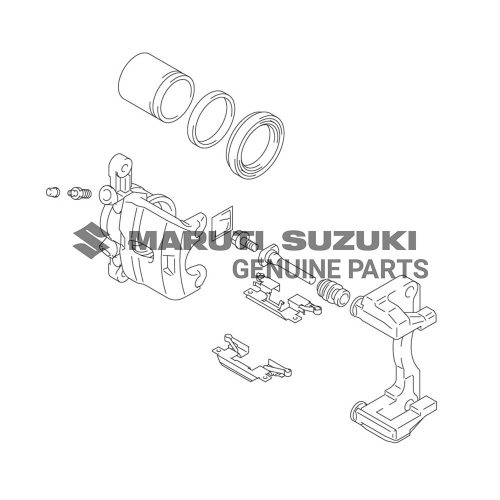 CALIPER ASSEMBLY_ FRONT BRAKE LHFor JIMNY