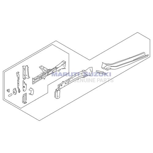 FRONT SIDE MEMBER (LEFT) For BALENO 