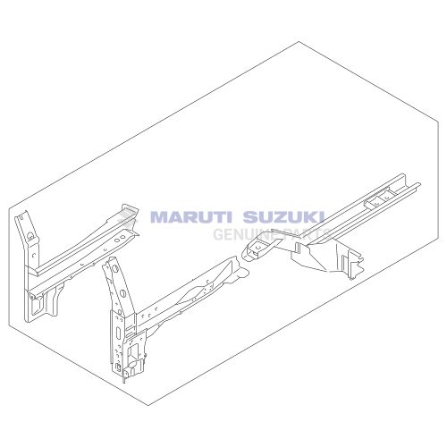 FRONT SIDE MEMBER (LEFT)For CELERIO