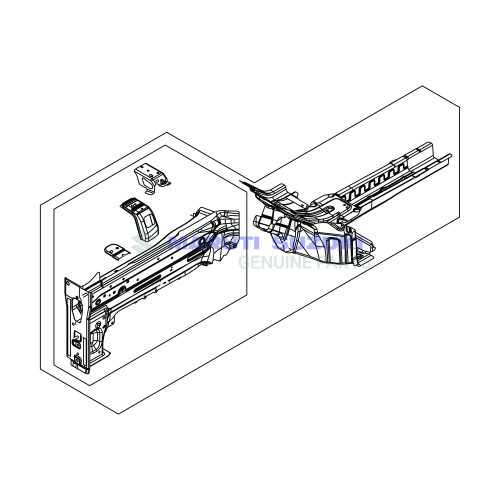 FRONT SIDE MEMBER (LEFT)For CIAZ