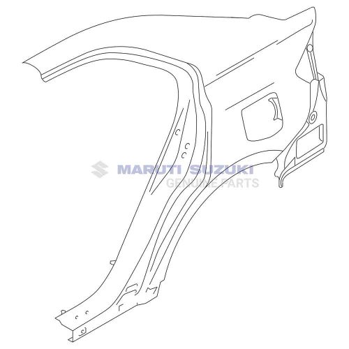 SIDE BODY PANEL (QUARTER PILLAR – RIGHT)For CIAZ