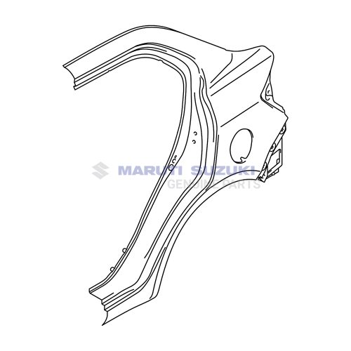 PANEL_ QUARTER LHFor DZIRE 