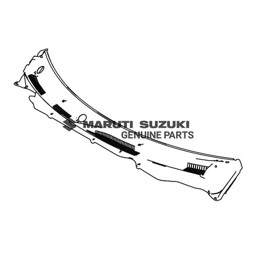 GARNISH ASSEMBLY_ COWL TOP (BLACK)For DZIRE 