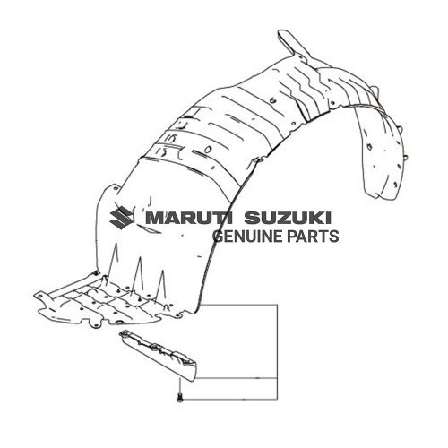 LINING_ FRONT FENDER RIGHT HANDFor DZIRE