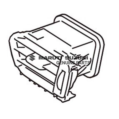 LOUVER_SIDE VENT RIGHT HAND (BLACK/SILVER/CHROME)For DZIRE 