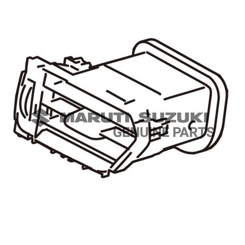 LOUVER COMPONENT_SIDE VENT LEFT (BLACK)For DZIRE|SWIFT 
