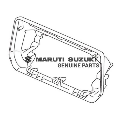 BASE_ I/P CENTER GARNISH (BLACK)For DZIRE|SWIFT 
