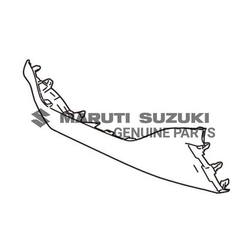 GARNISH_I/P CENTER LOWER (BLACK)For SWIFT 
