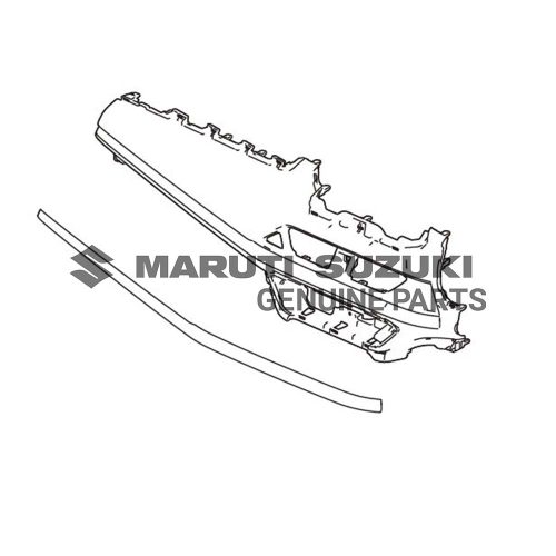 GARNISH COMPONENT_I/P CENTER LOUVER (BLACK)For SWIFT 
