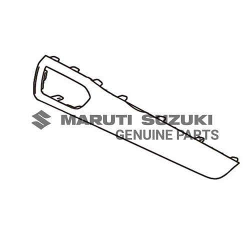 GARNISH_I/P ASST LOUVER (BLACK)For SWIFT 
