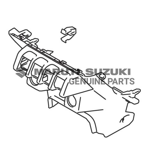 GARNISH_I/P CENTER LWR (BLACK)For JIMNY
