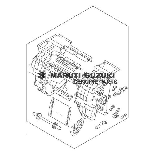 CASE ASSEMBLY HEATERFor DZIRE 