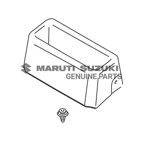 BOX_ FLOOR CONSOLE FRONT (BLACK)For JIMNY
