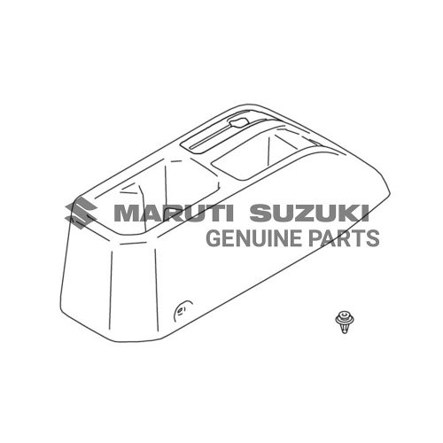 BOX_ FLOOR CONSOLE REAR (BLACKFor JIMNY