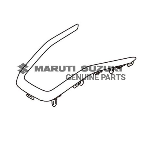 GARNISH_FLOOR CONSOLE BOX FRONT (BLACK)For DZIRE|SWIFT