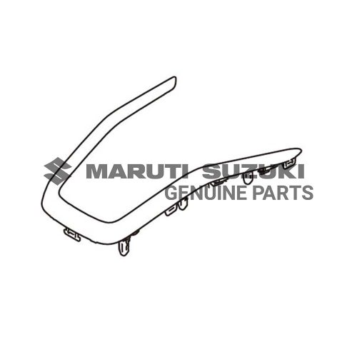 GARNISH_FLOOR CONSOLE BOX FRONT (BLACK)For SWIFT 
