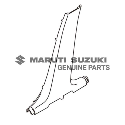 TRIM_ CENTER PILLAR LOWER LEFT (BLACK)For DZIRE 