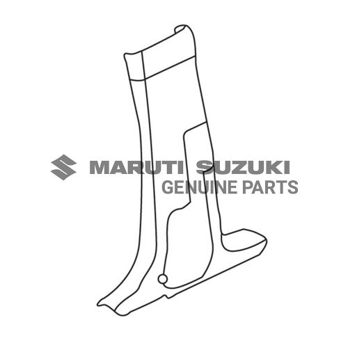 TRIM_CTR PILLAR LOWER_L (BLACK)For JIMNY
