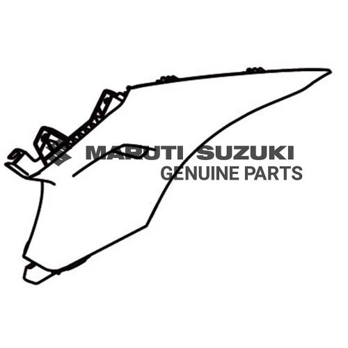 TRIM_ QUARTER UPPER RIGHT HAND (GRAY)For DZIRE 