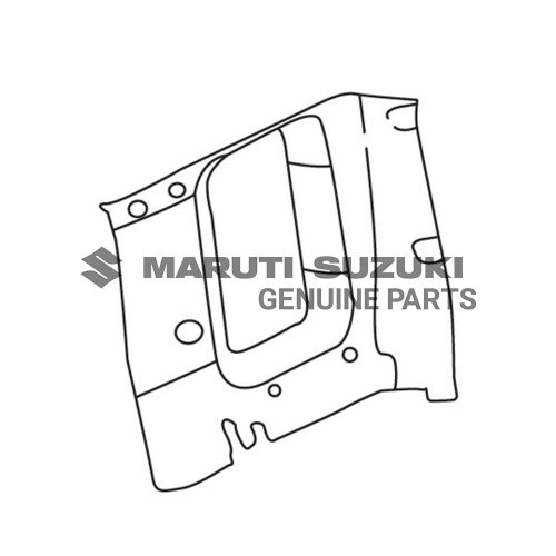 TRIM COMP_QUARTER UPPER_R (BLACK)For JIMNY