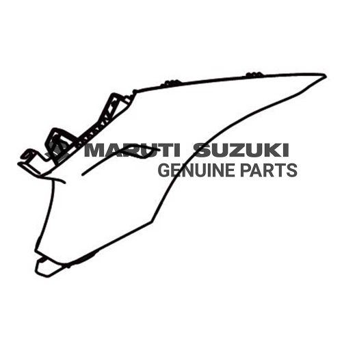 TRIM_ QUARTER UPPER LEFT HAND (GRAY)For DZIRE 