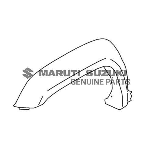 GUARD_ FR SPLASH RH (BLACK)For JIMNY
